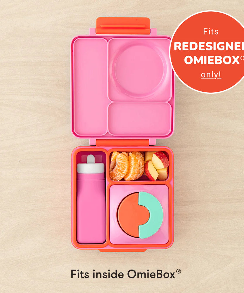Omiebox - OmieBottle BPA मुक्त सिलिकॉन पानी की बोतल गुलाबी