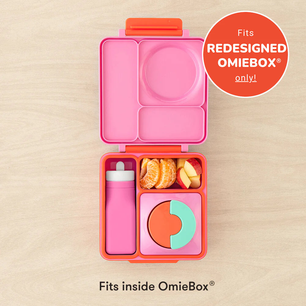 Omiebox - OmieBottle BPA मुक्त सिलिकॉन पानी की बोतल गुलाबी