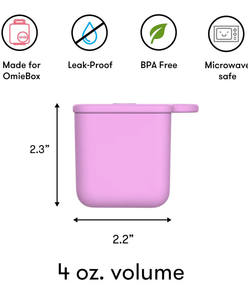 ओमीबॉक्स बेंटो बॉक्स आंतरिक विभाजन कंटेनर 2 टुकड़े लाल और पीला