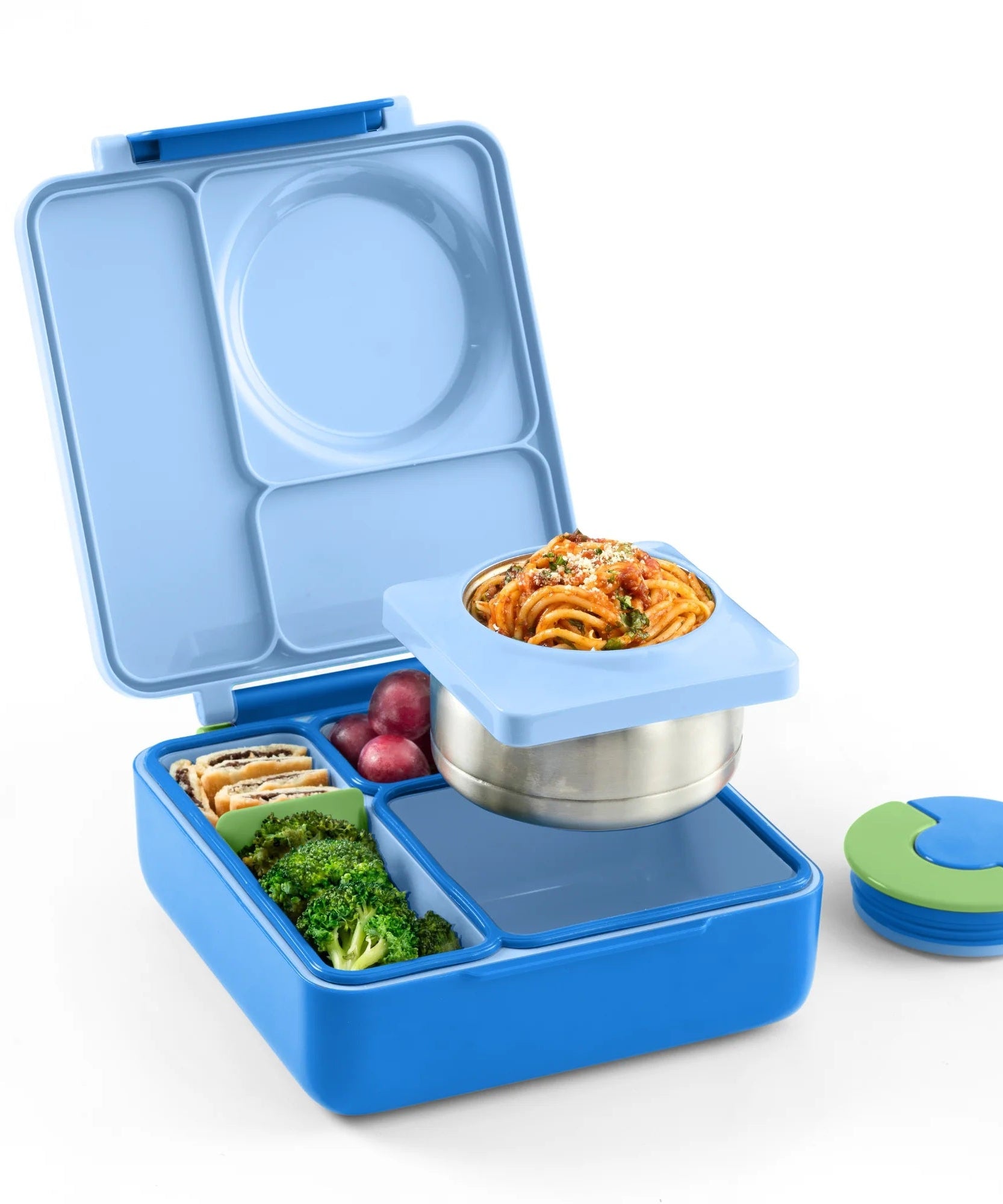 Omiebox - ताप इन्सुलेटेड समुद्री नीला बेंटो भोजन बॉक्स