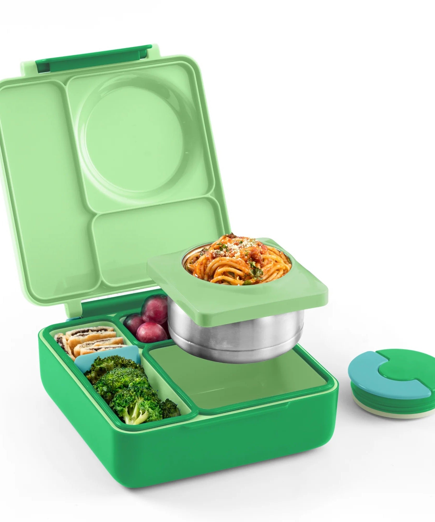 Omiebox - ताप इन्सुलेटेड सेब हरा बेंटो भोजन बॉक्स