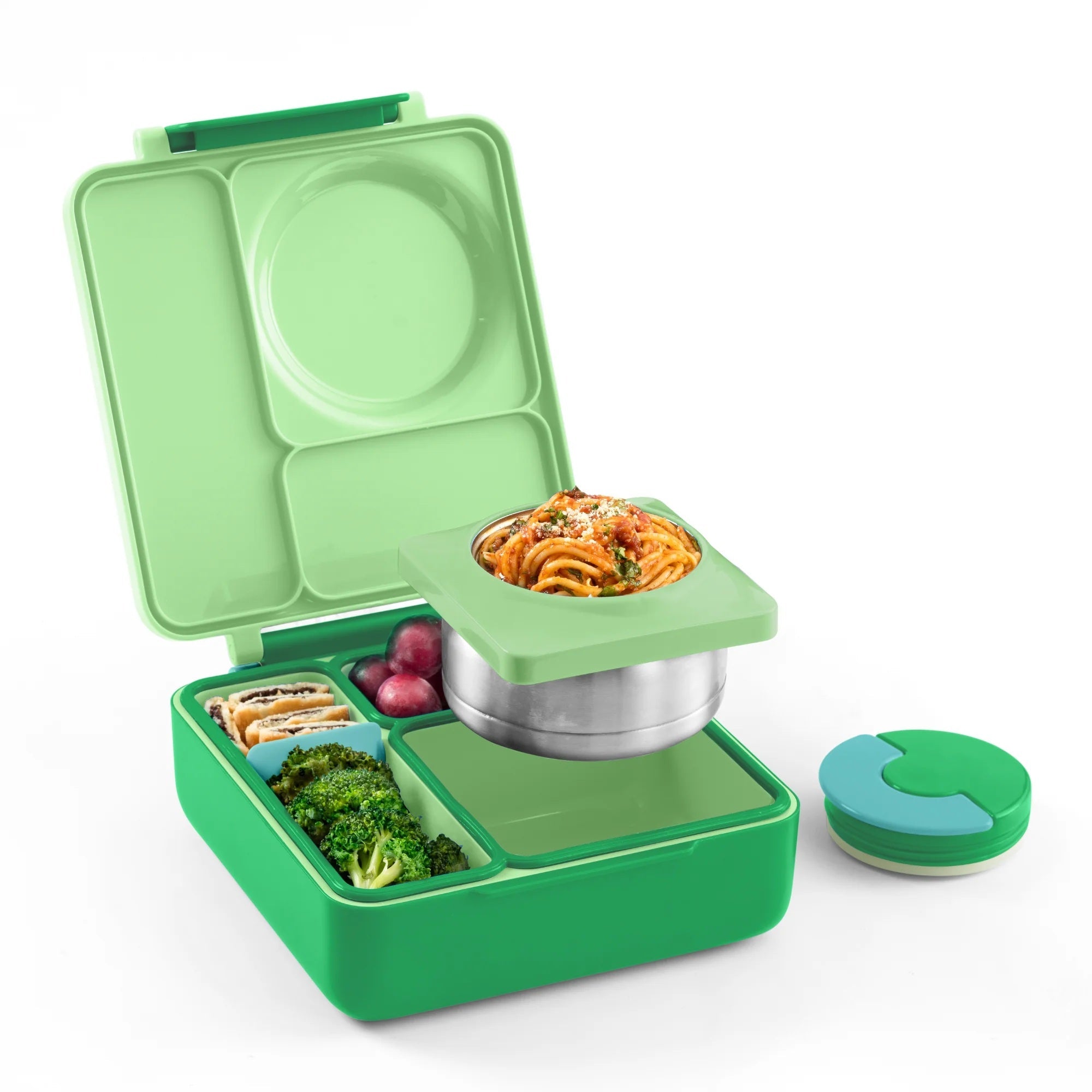 Omiebox - ताप इन्सुलेटेड सेब हरा बेंटो भोजन बॉक्स