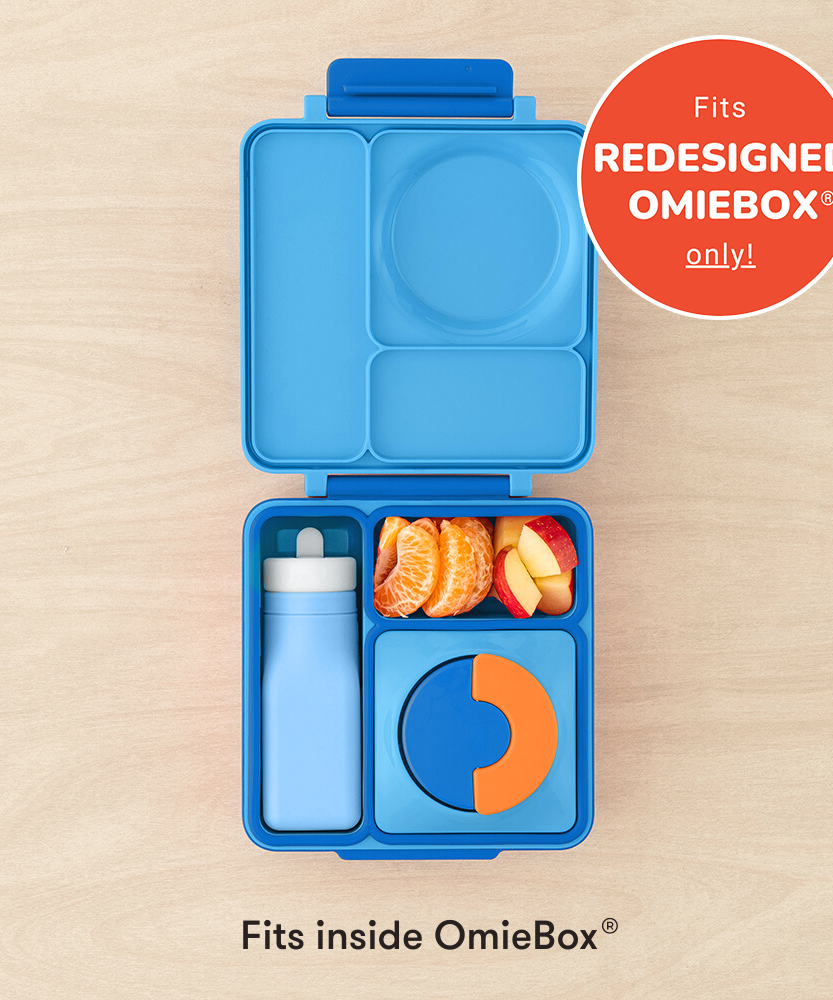 Omiebox - OmieBottle BPA मुक्त सिलिकॉन पानी की बोतल नीला
