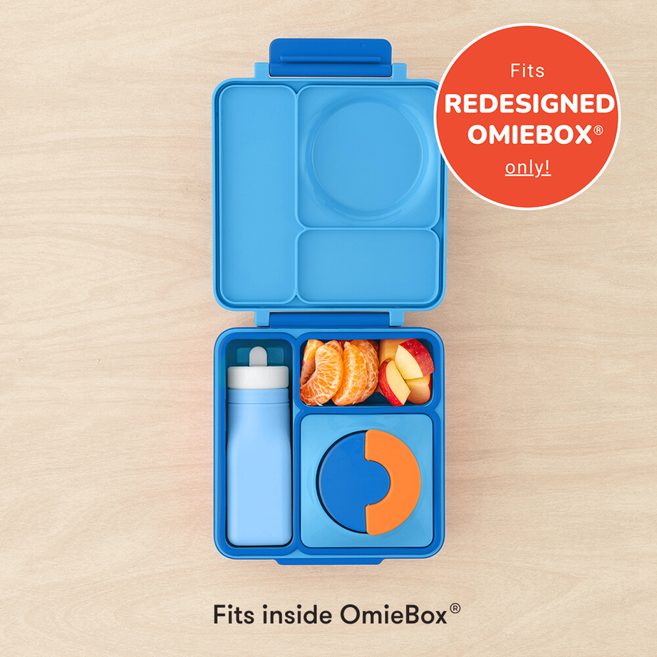 Omiebox - OmieBottle BPA मुक्त सिलिकॉन पानी की बोतल नीला