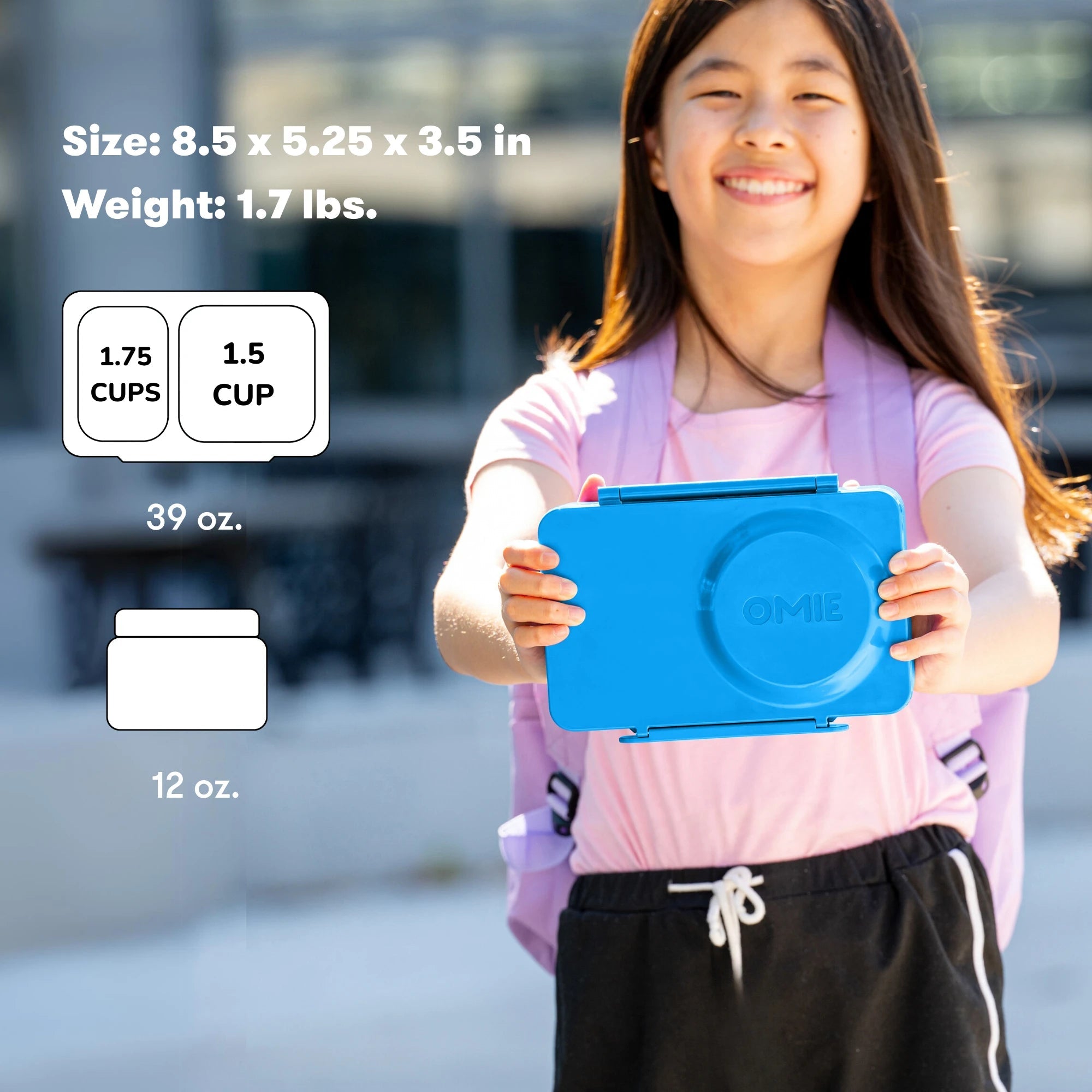 Omiebox - UP ताप इन्सुलेटेड 2. पीढ़ी कोस्मिक नीला बेंटो भोजन बॉक्स