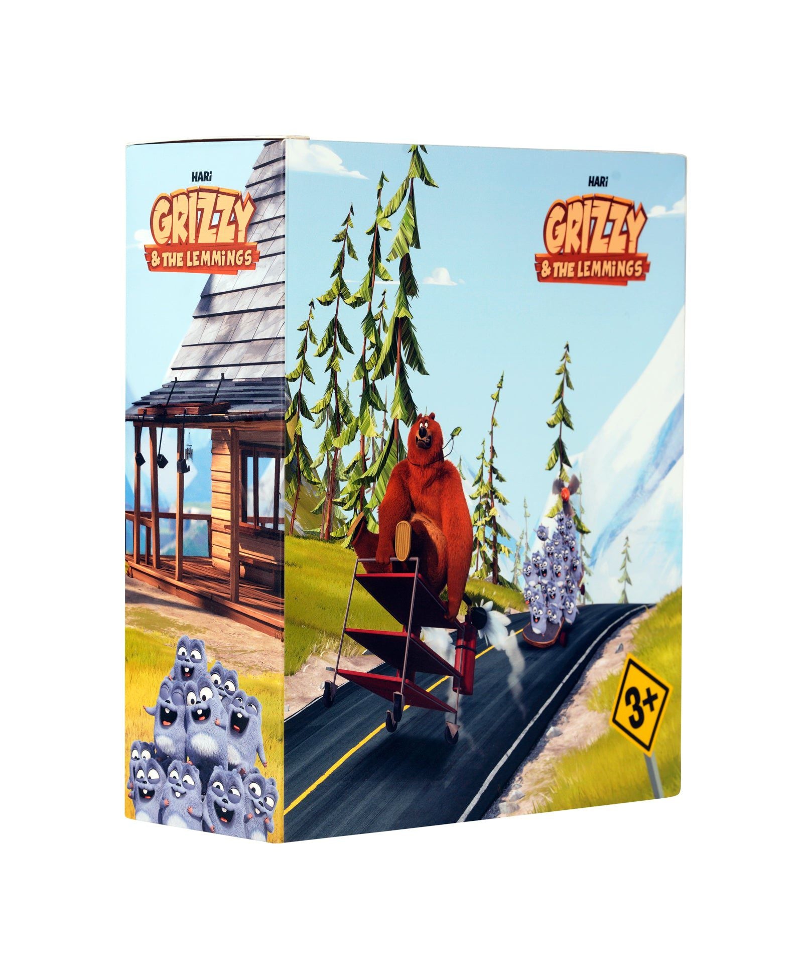 Grizzy ve Lemmingler - 4lü Figür Oyuncak Seti-Dinossi