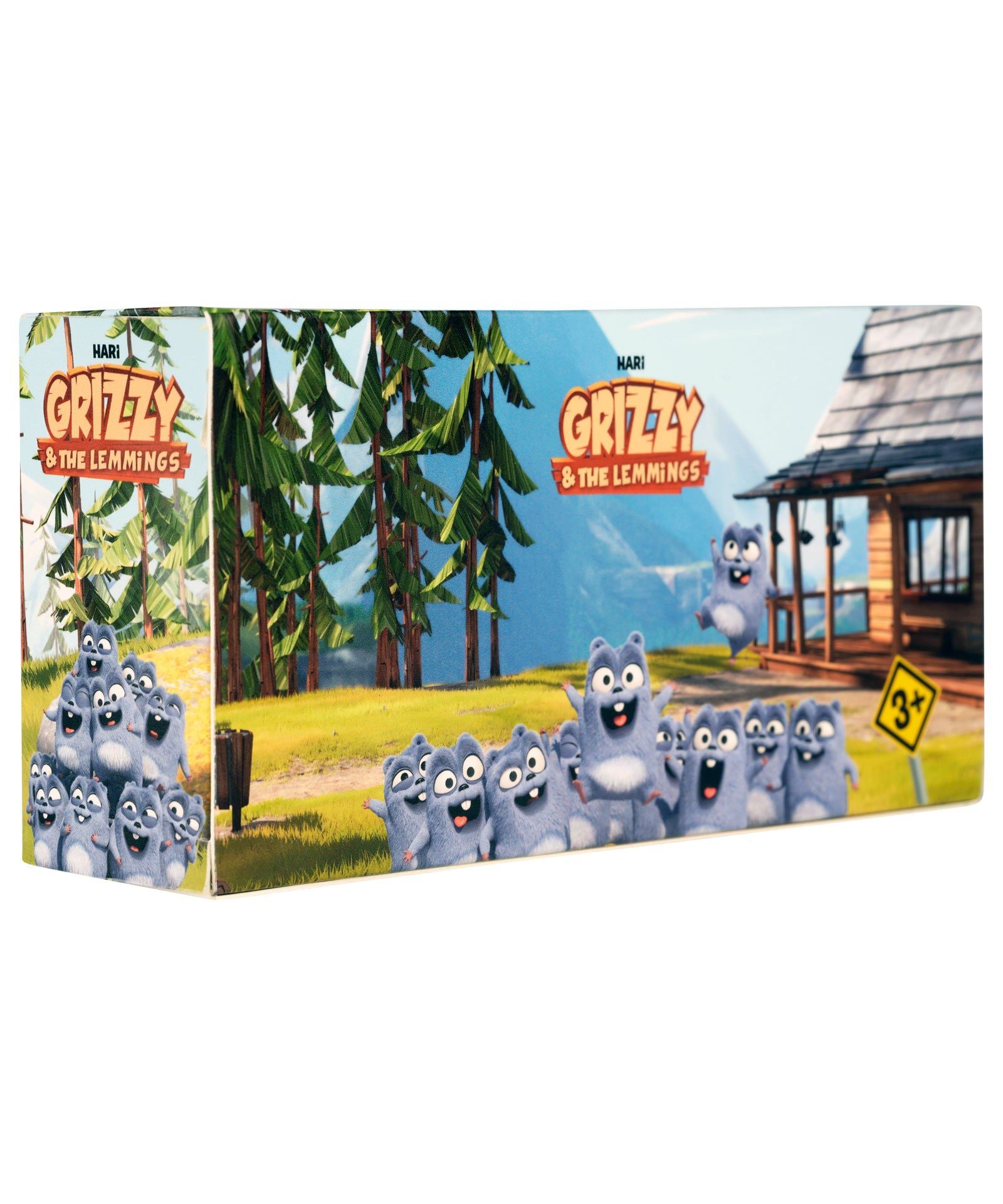 Grizzy ve Lemmingler - 3lü Leming Figür Oyuncağı-Dinossi