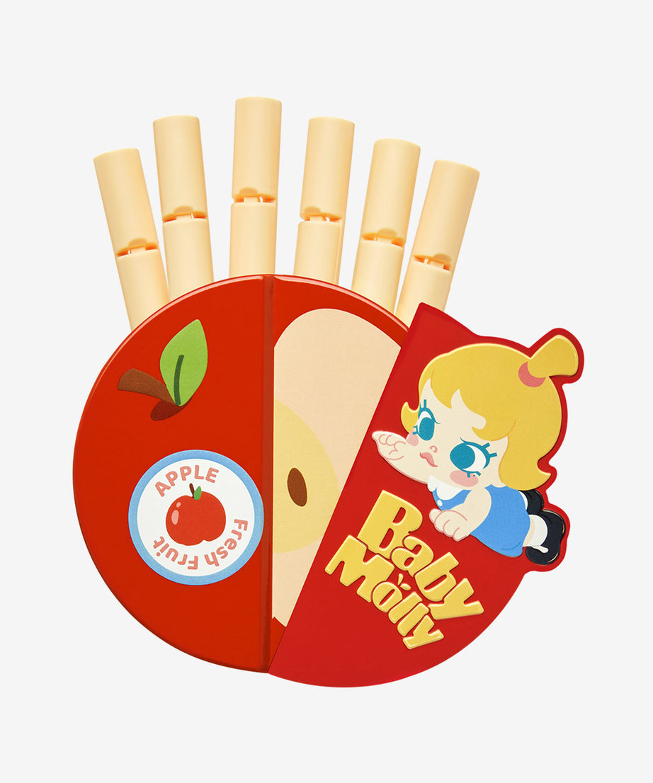 पॉप मार्ट - ओरिजिनल बेबी मोली फलों की खुशबू वाली श्रृंखला चुंबकीय ताले वाली भंडारण अंधा बॉक्स सेट