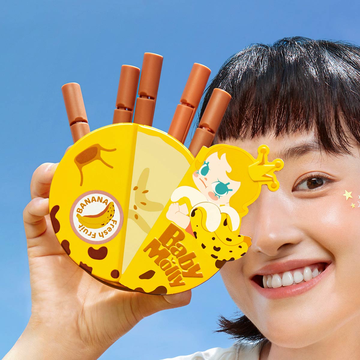 पॉप मार्ट - ओरिजिनल बेबी मोली फलों की खुशबू वाली श्रृंखला चुंबकीय ताले वाली भंडारण अंधा बॉक्स सेट