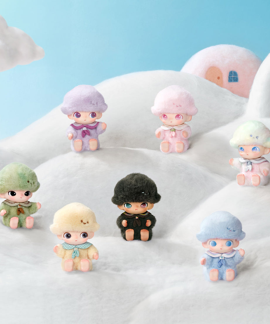 पॉप मार्ट - ओरिजिनल DIMOO न्यू लाइफ जर्नल सीरीज़ विनाइल प्लश बेबी सरप्राइज ब्लाइंड पैकेट