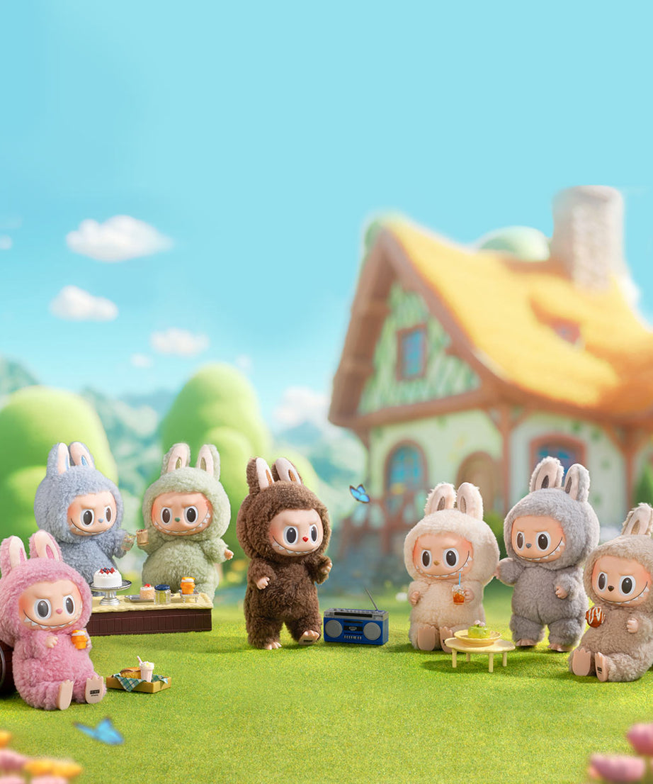 पॉप मार्ट - ओरिजिनल Labubu द मॉन्स्टर्स: रोमांचक मैकरॉन विनाइल प्लश गुड़िया सरप्राइज ब्लाइंड पैकेट