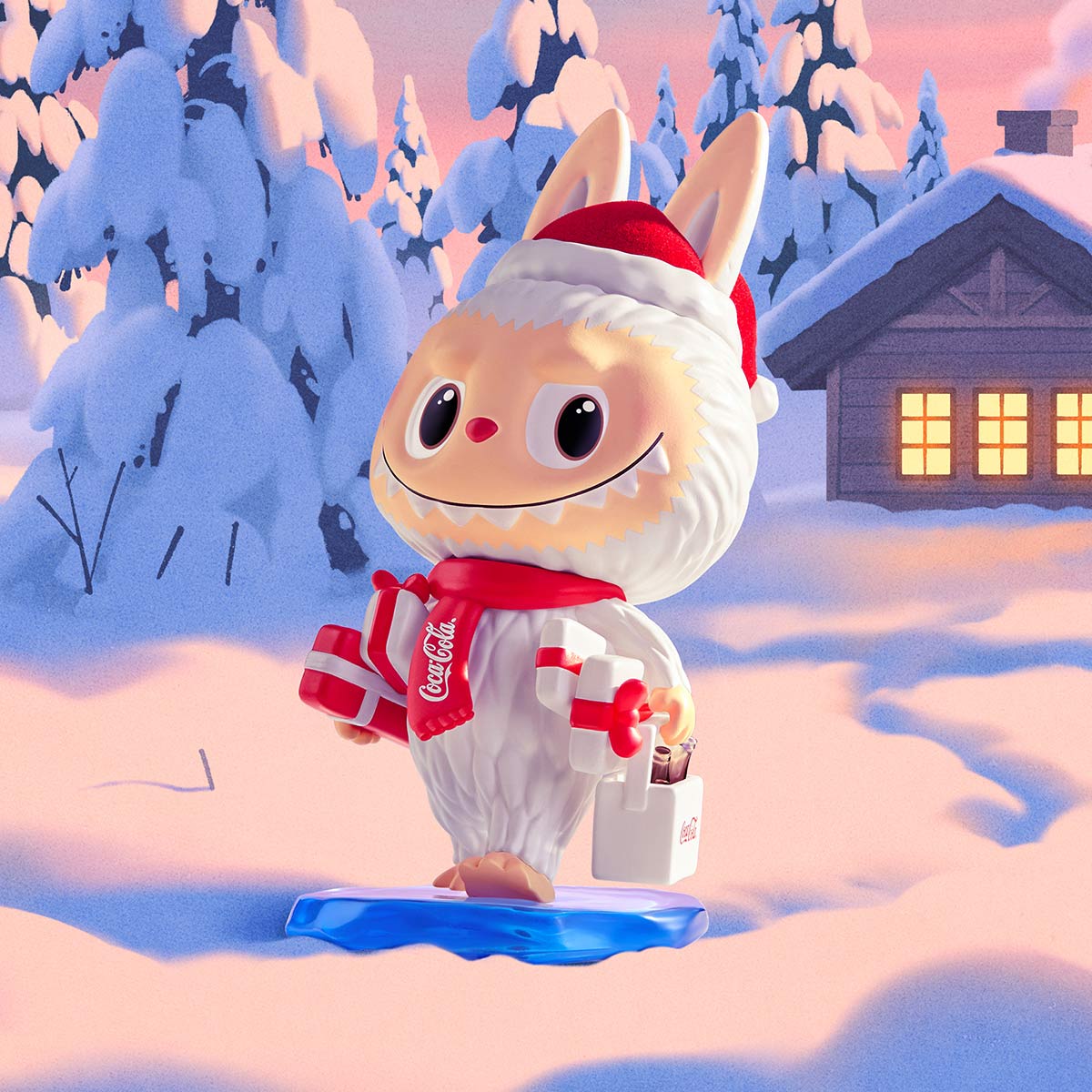 पॉप मार्ट - असली द मॉन्स्टर कोका कोला श्रृंखला अंधा डिब्बा आकृति