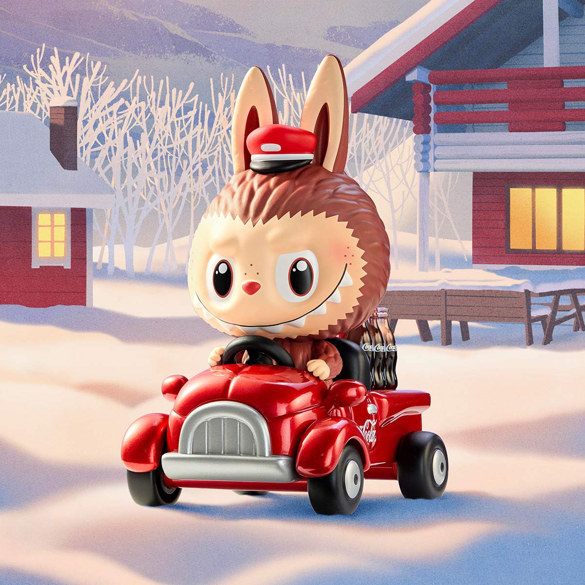 पॉप मार्ट - असली द मॉन्स्टर कोका कोला श्रृंखला अंधा डिब्बा आकृति