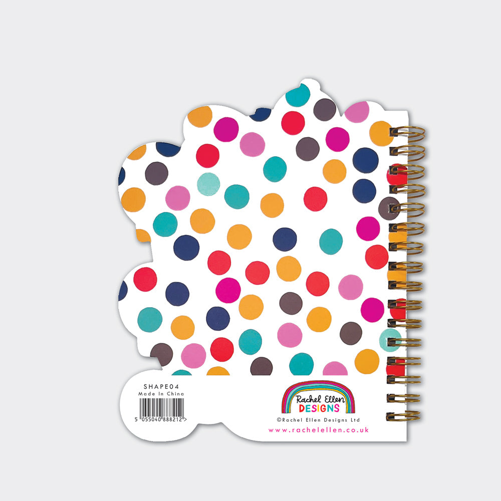 Rachel Ellen - धब्बेदार कुत्ते के आकार वाला तार वाला कवर नोटबुक