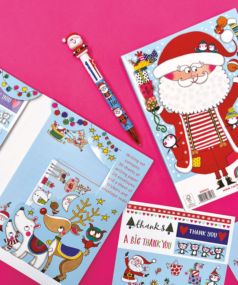 Rachel Ellen - क्रिसमस धन्यवाद पत्र लेखन सेट