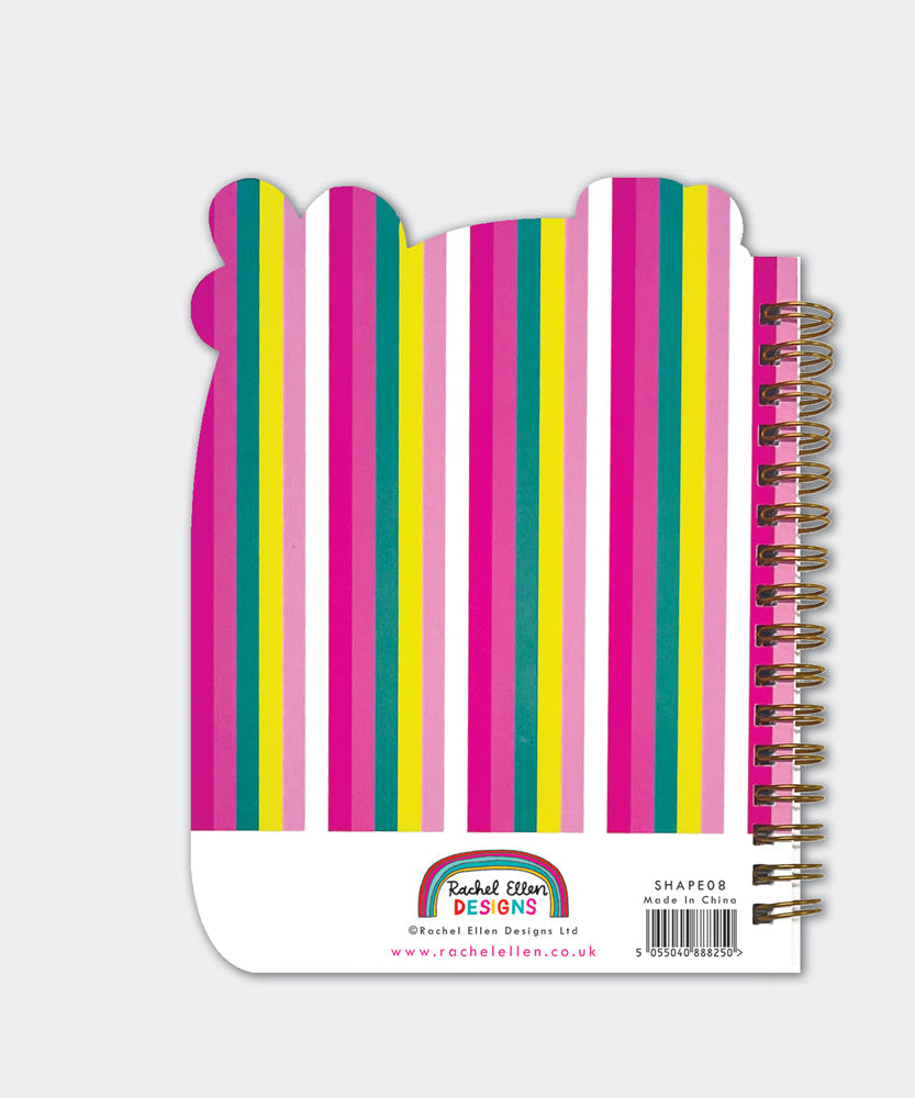 Rachel Ellen - फ्लेमिंगो आकार का तार बाइंडेड नोटबुक