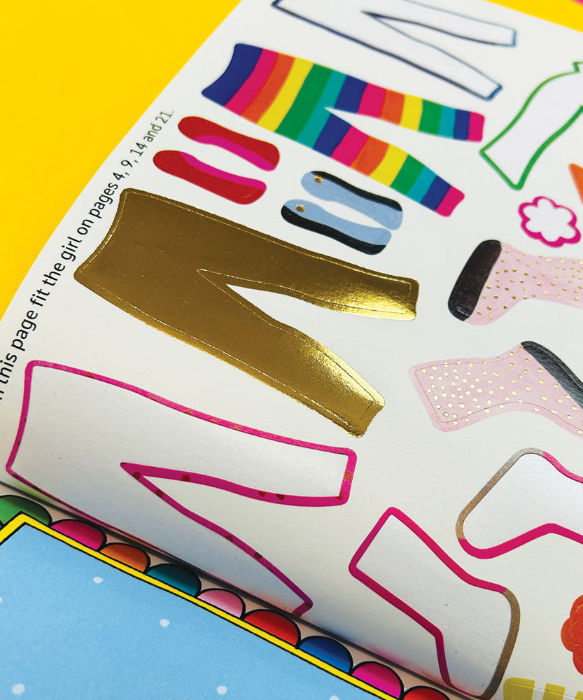 Rachel Ellen - Grl Pwr स्टिकर स्टेज पेंटिंग और गतिविधि पुस्तक