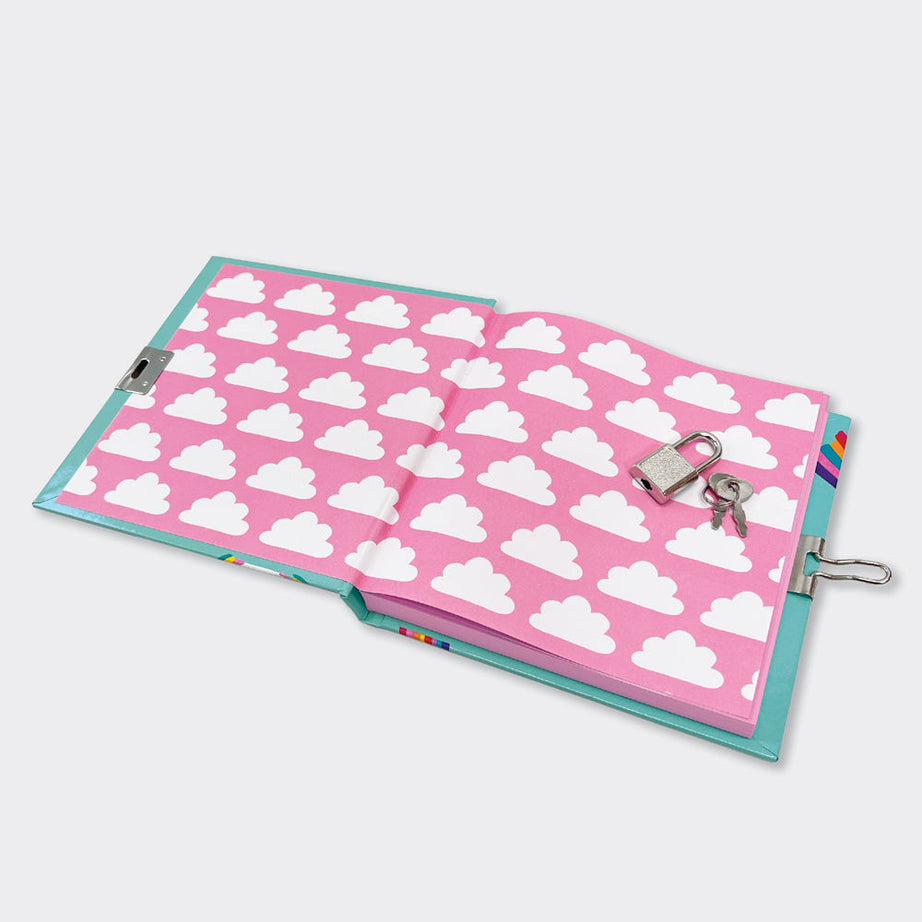 Rachel Ellen - इंद्रधनुष यूनिकॉर्न लॉक करने योग्य गुप्त डायरी