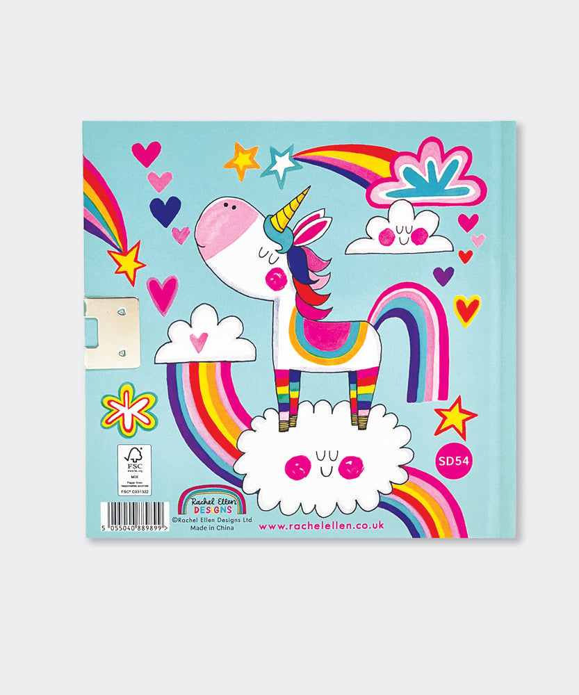 Rachel Ellen - Rainbow Unicorn Kitlenebilir Gizli Günlük