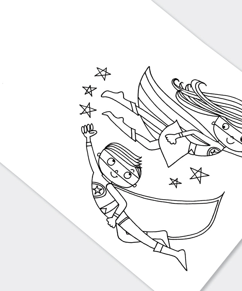 Rachel Ellen - सुपर हीरो रंग भरने की किताब