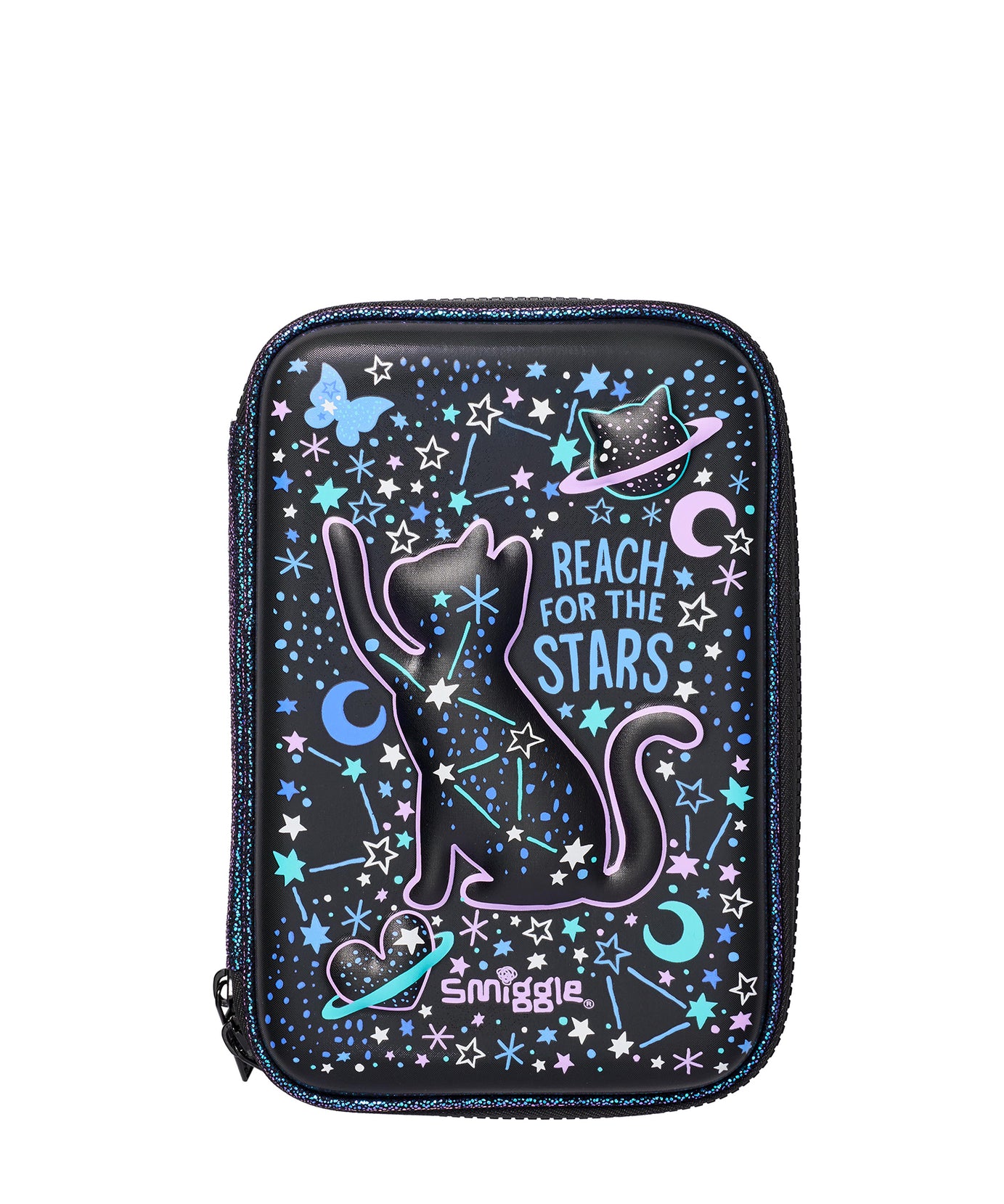 Smiggle - Wild Side Hardtop Kalem Kutusu-Dinossi