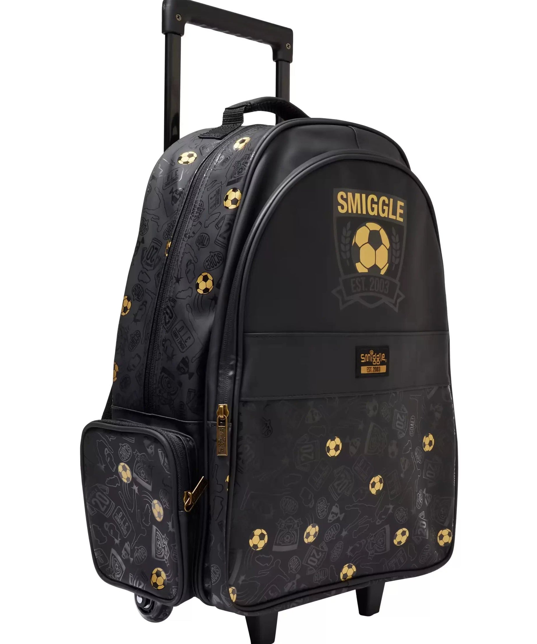 Smiggle – 20वां जन्मदिन खींचने वाला रोशनी वाला पहियों वाला बैग