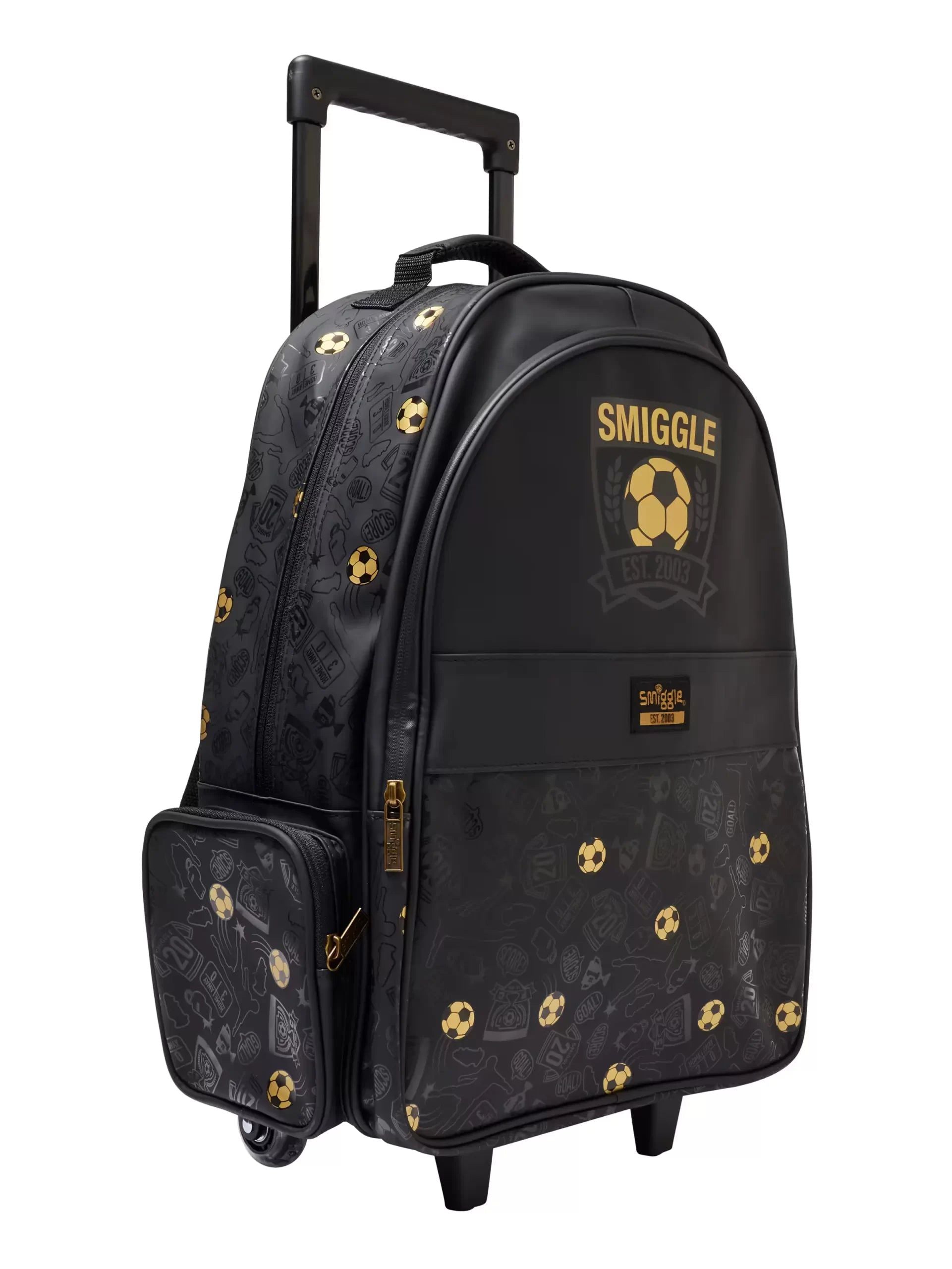 Smiggle – 20वां जन्मदिन खींचने वाला रोशनी वाला पहियों वाला बैग