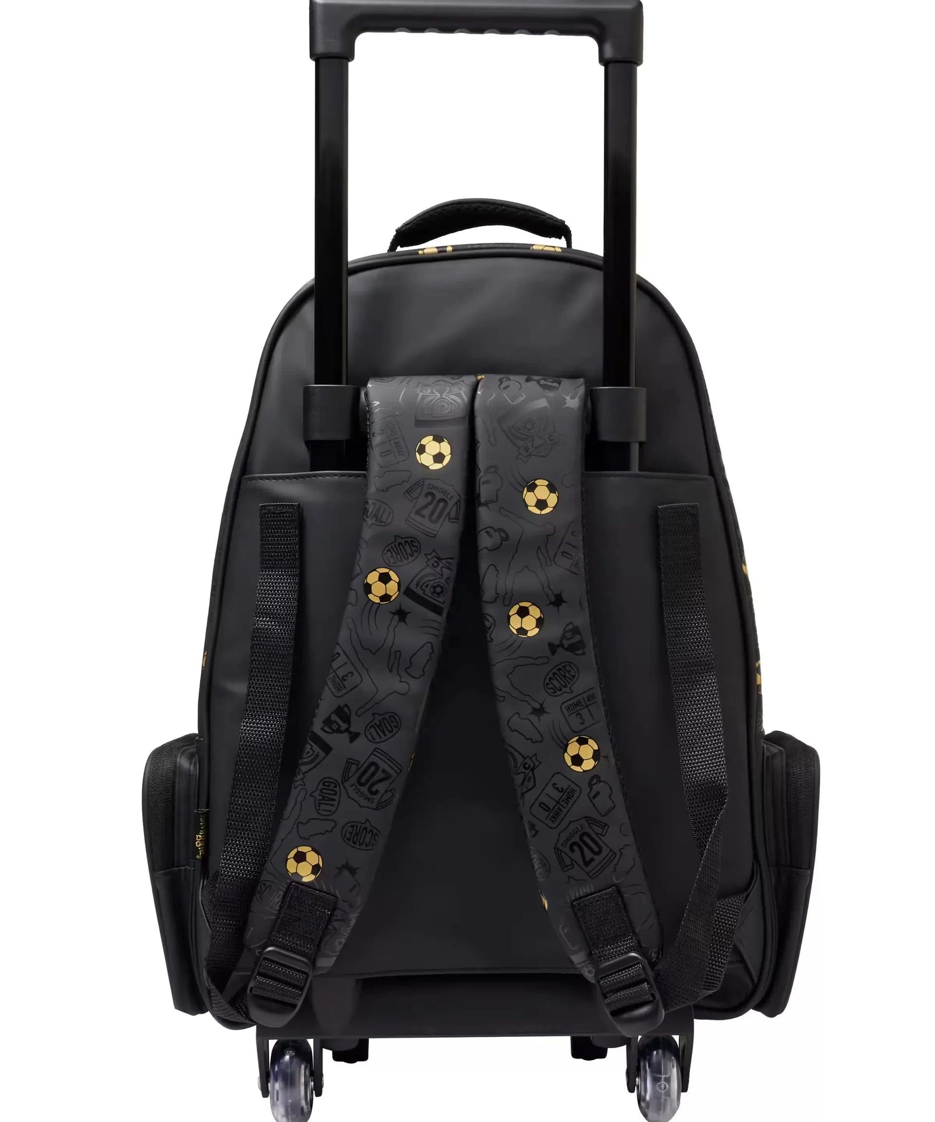 Smiggle – 20वां जन्मदिन खींचने वाला रोशनी वाला पहियों वाला बैग