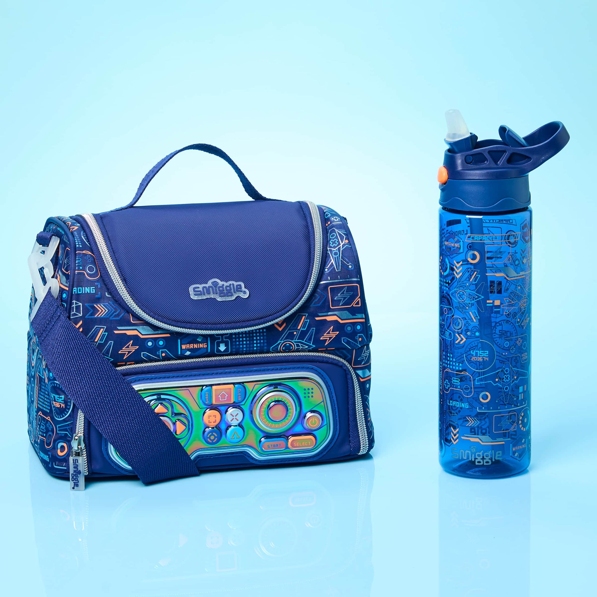 Smiggle - बीटा डबल लेयरड हैंडल वाला लंच बैग