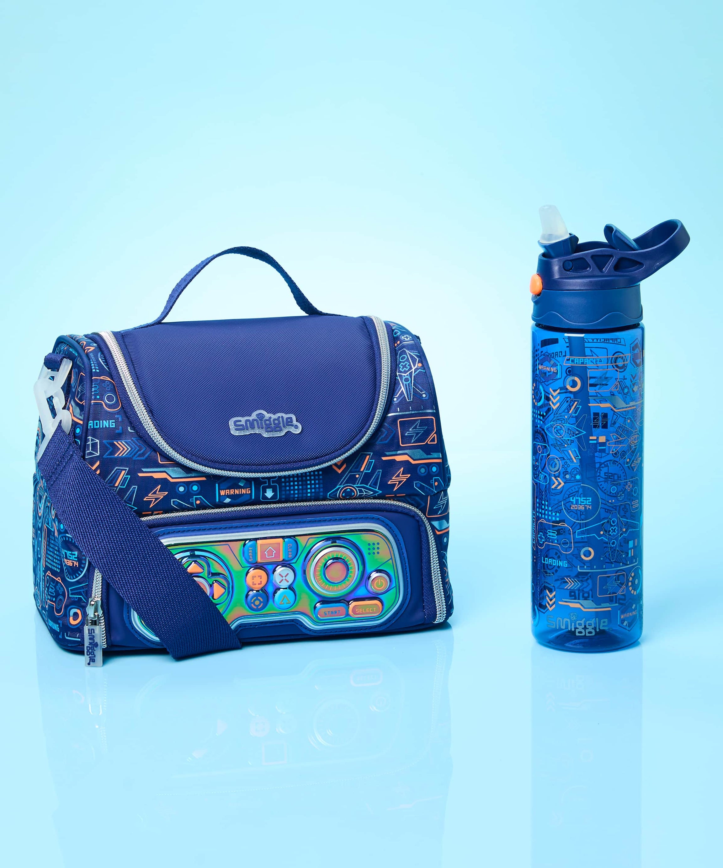 Smiggle - बीटा डबल लेयरड हैंडल वाला लंच बैग