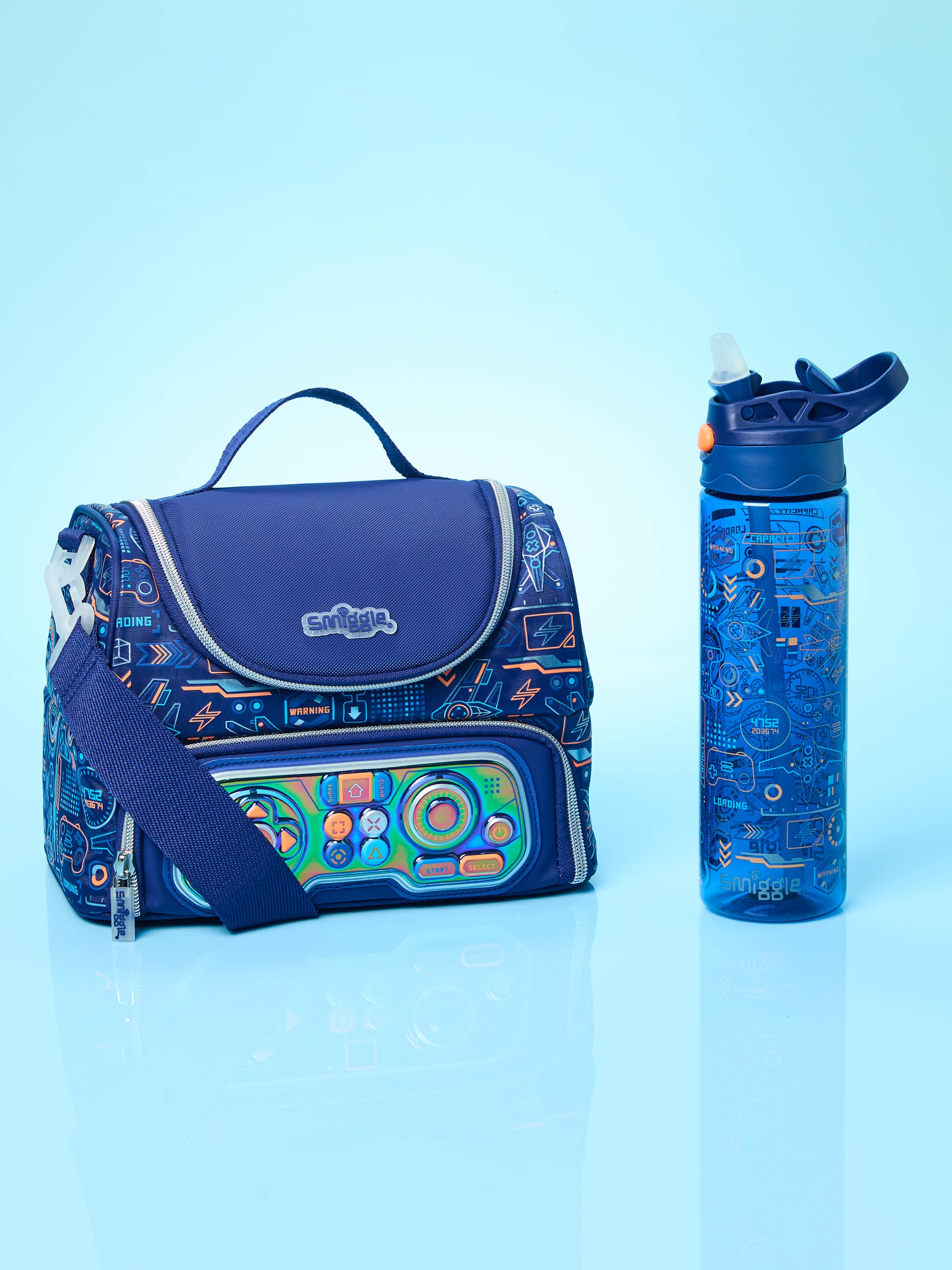 Smiggle - बीटा डबल लेयरड हैंडल वाला लंच बैग