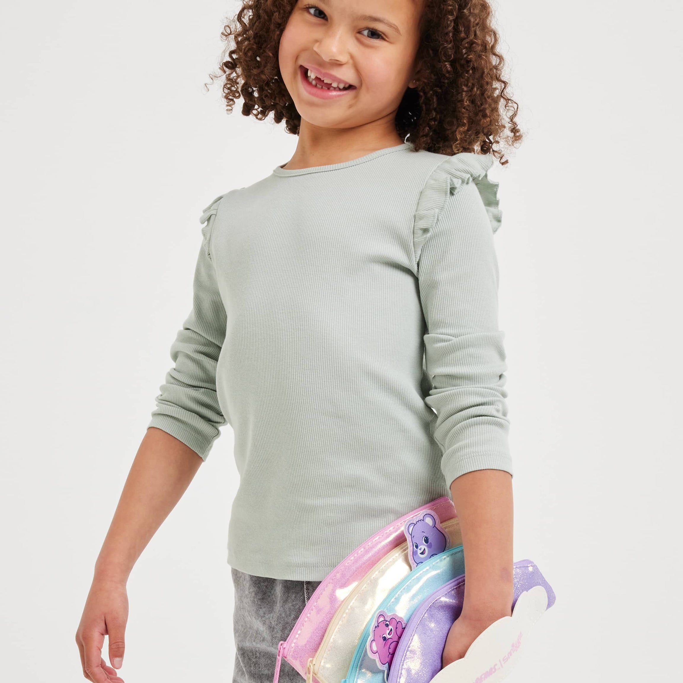 Smiggle - केयर बेयर्स बहुत सारे जेबों वाला पेंसिल बॉक्स