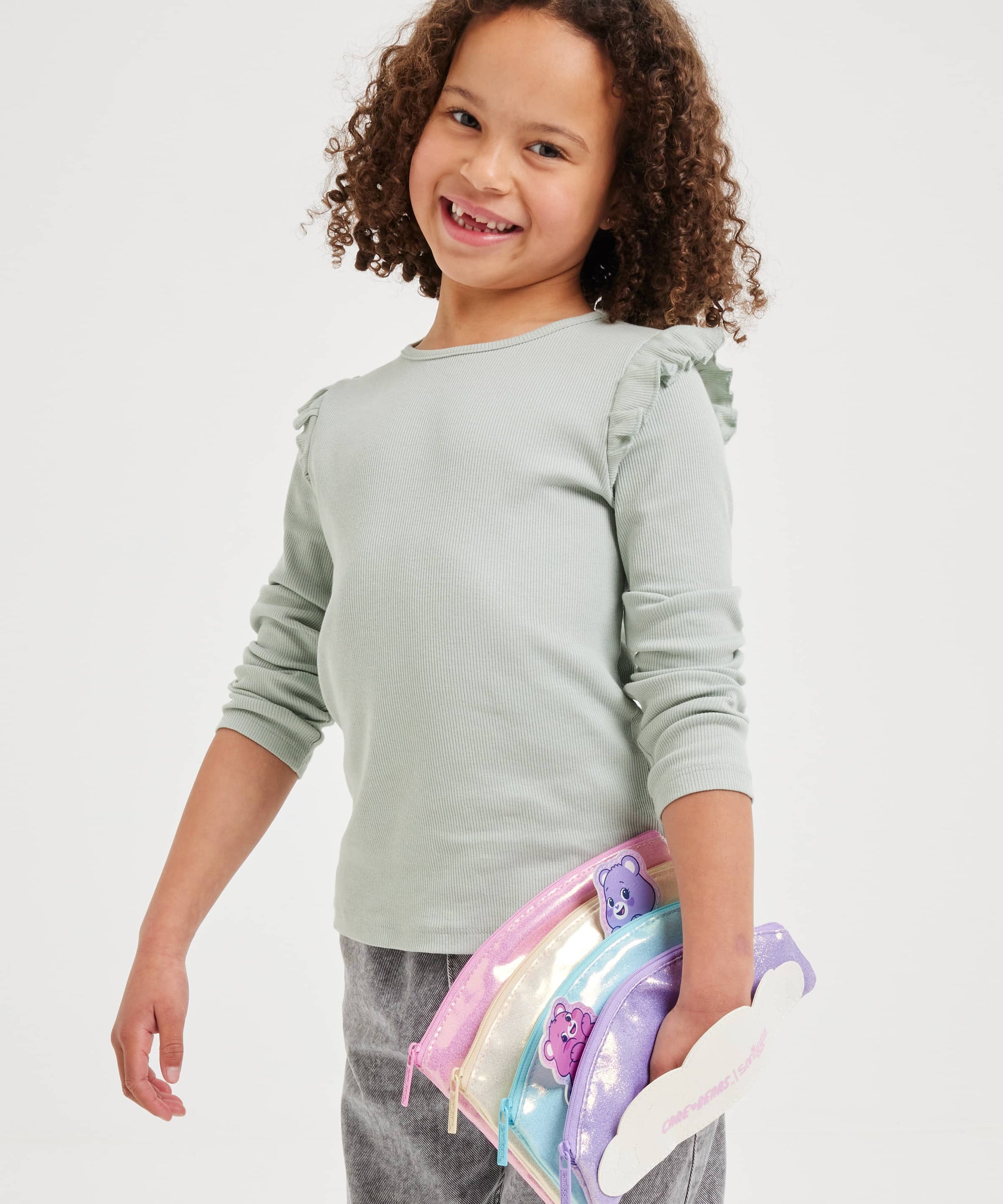 Smiggle - केयर बेयर्स बहुत सारे जेबों वाला पेंसिल बॉक्स