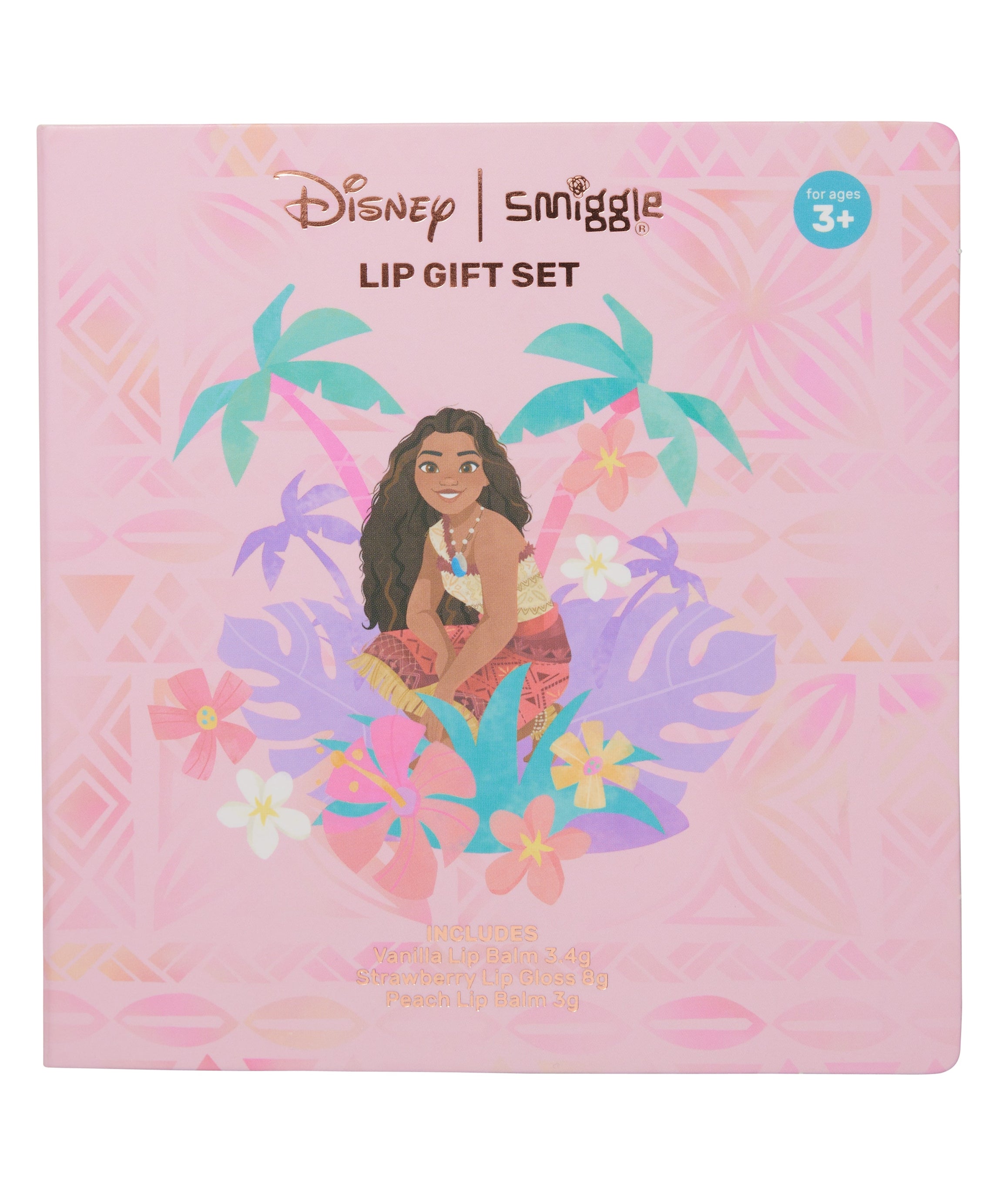 Smiggle - Disney Moana बच्चों के लिए उपहार लिप केयर सेट