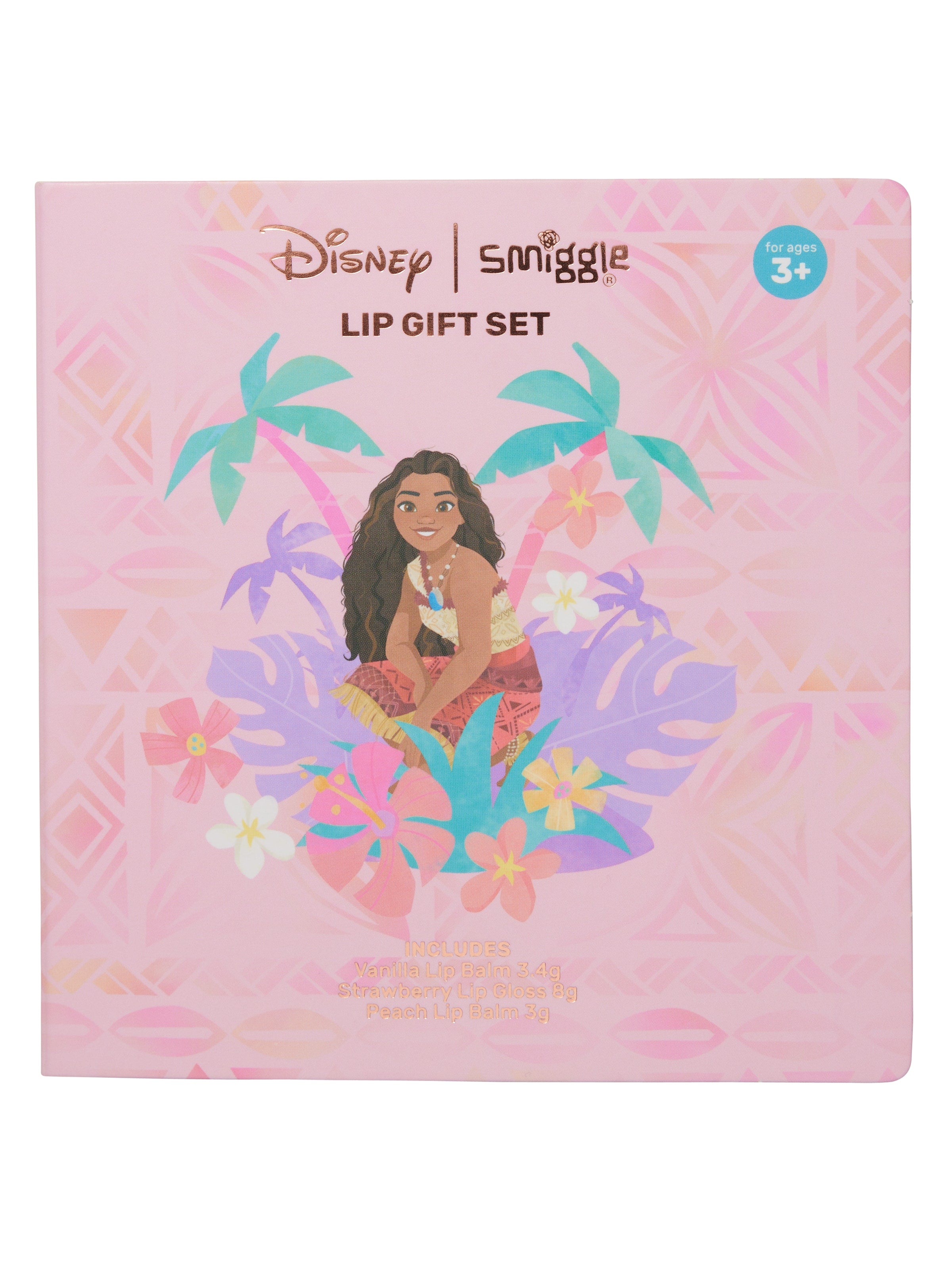 Smiggle - Disney Moana बच्चों के लिए उपहार लिप केयर सेट