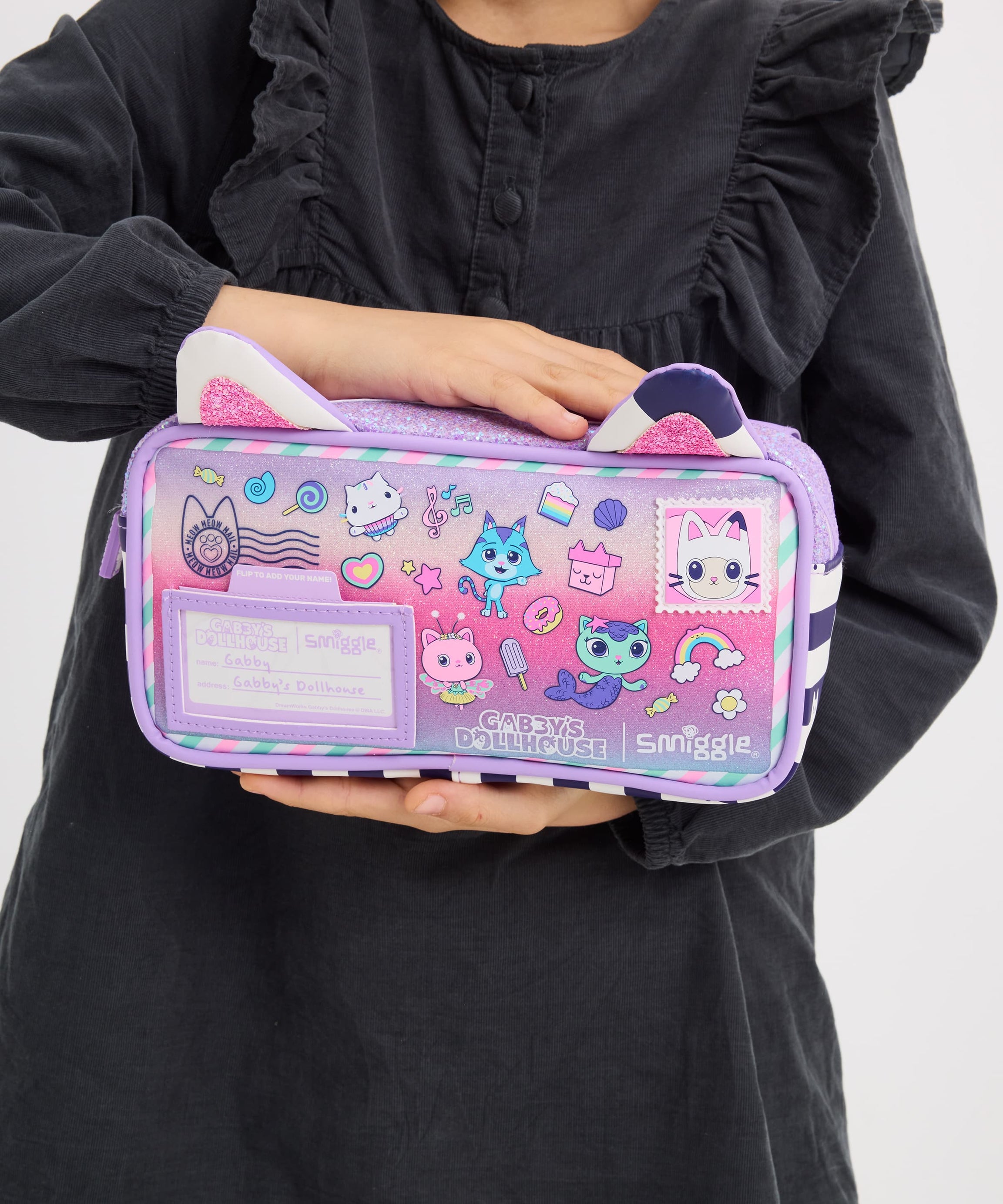 Smiggle - Gabbys Dollhouse Eğlenceli Kalem Kutusu - Dinossi