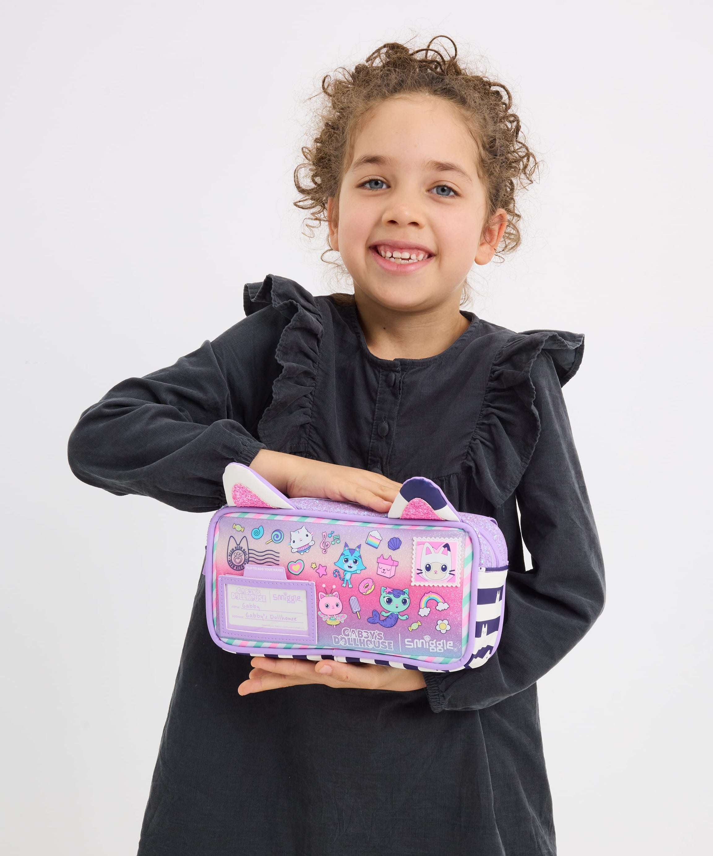 Smiggle - Gabbys Dollhouse Eğlenceli Kalem Kutusu - Dinossi
