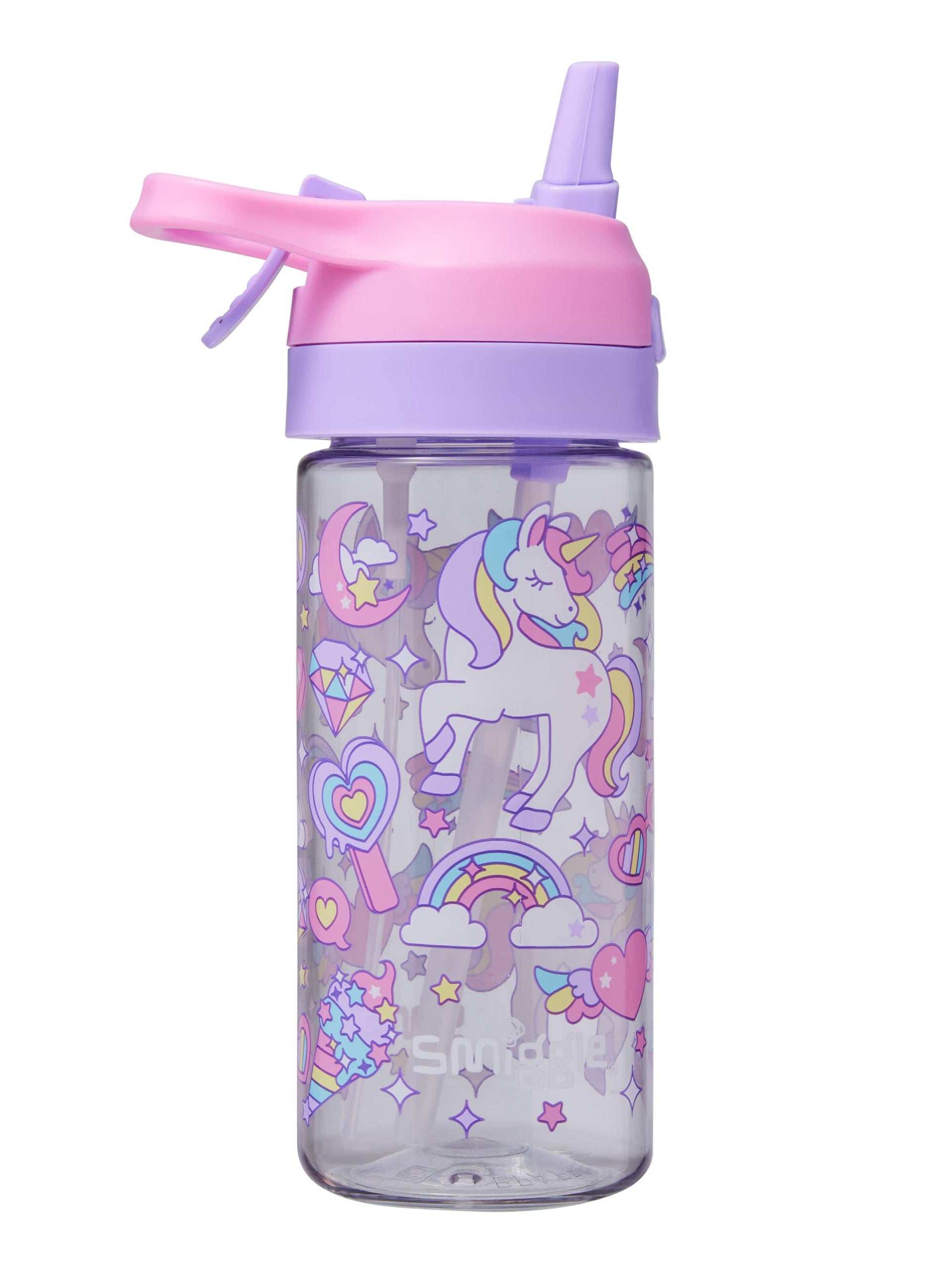 Smiggle - हाली जूनियर पानी छिड़कने वाला 450 ML BPA मुक्त पानी की बोतल