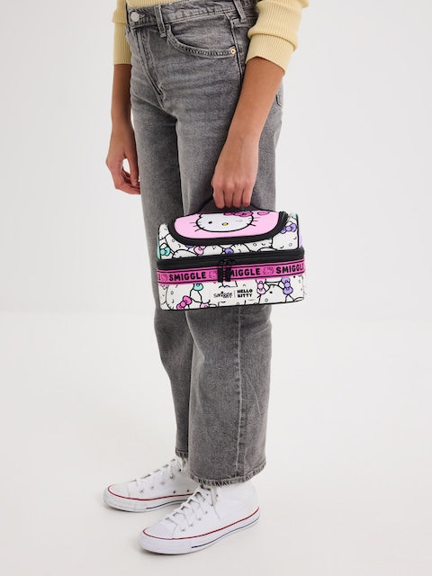 Smiggle - हेलो किटी दोहरी परत वाला भोजन बैग