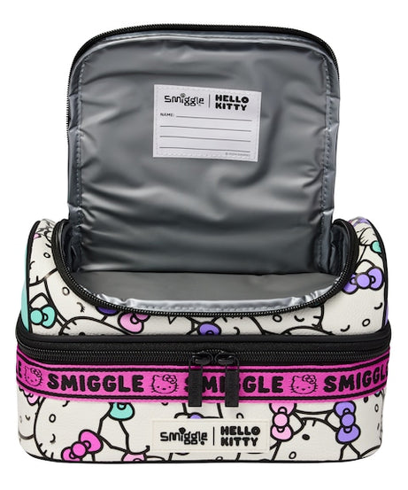 Smiggle - हेलो किटी दोहरी परत वाला भोजन बैग