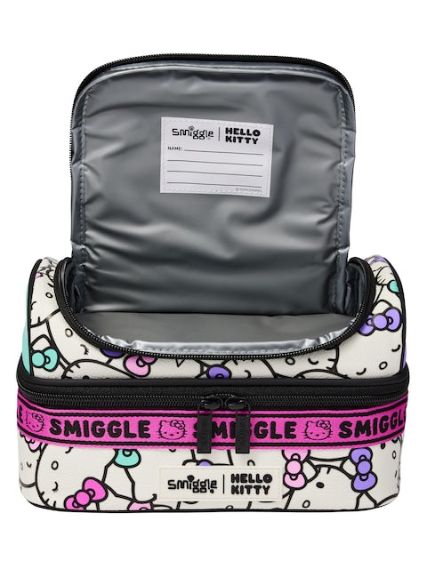 Smiggle - हेलो किटी दोहरी परत वाला भोजन बैग