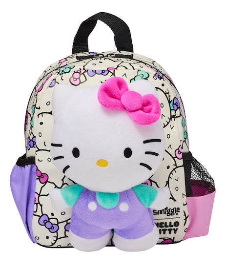 Smiggle - हेलो किटी हटाने योग्य खिलौना वाला नर्सरी स्कूल बैग