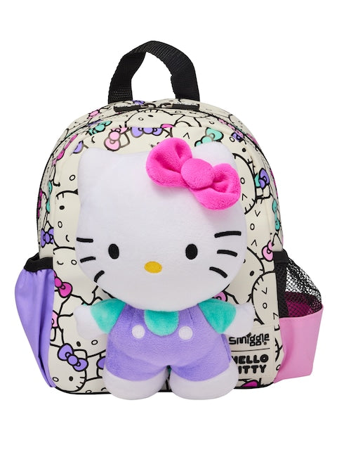 Smiggle - हेलो किटी हटाने योग्य खिलौना वाला नर्सरी स्कूल बैग
