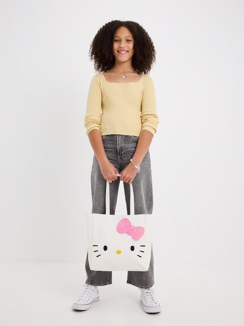 Smiggle - हेलो किटी टोटे कंधे का बैग