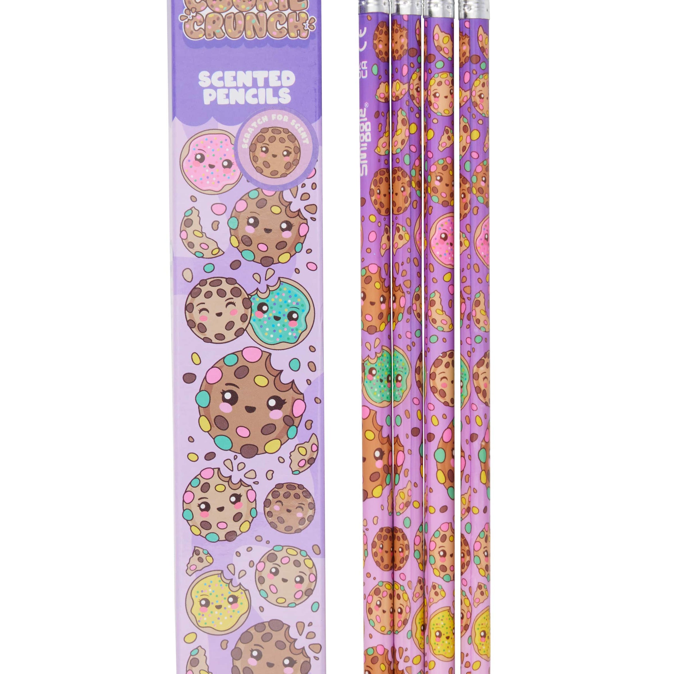 Smiggle - खुशबूदार 4 टुकड़ों वाला पेंसिल सेट