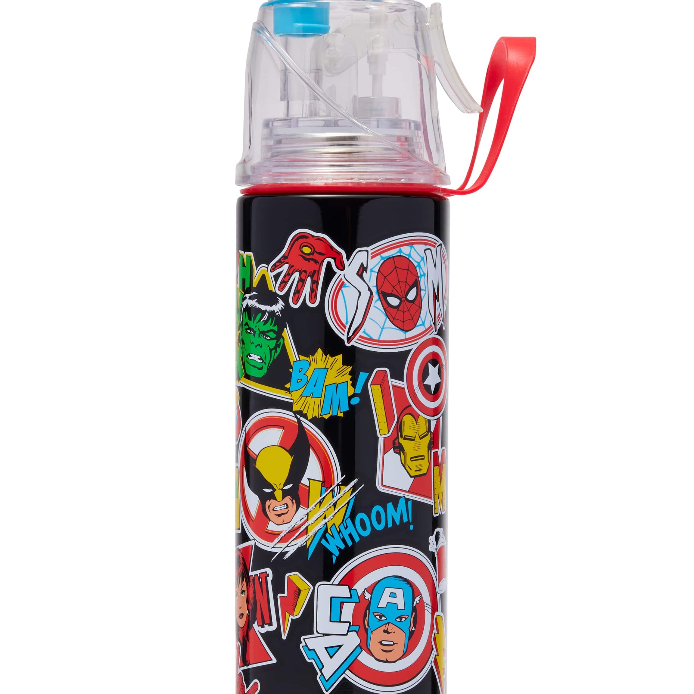 Smiggle - मार्वल स्प्रे बोतल 500ML स्टील मटका