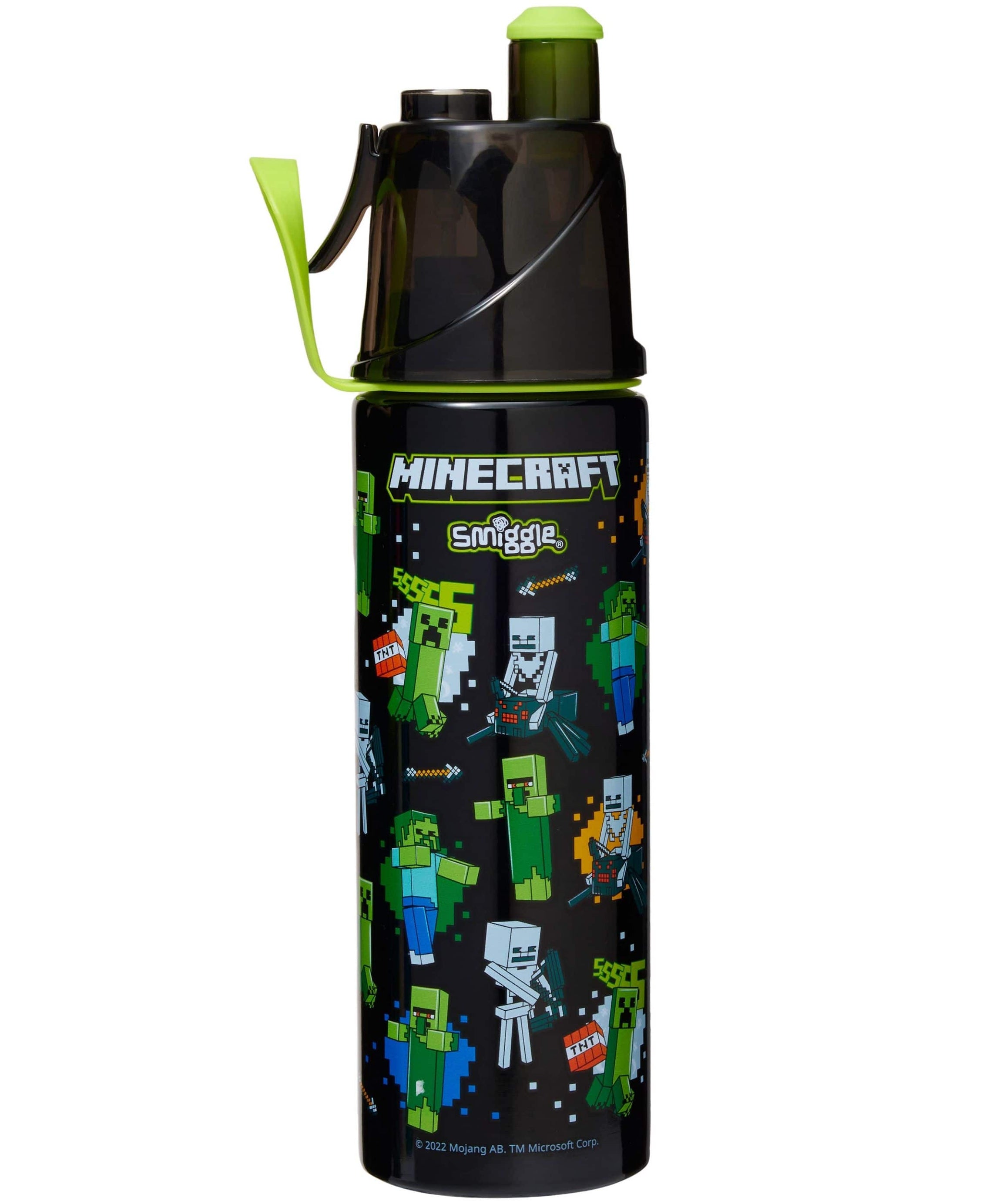 Smiggle - Minecraft पानी स्प्रे वाला 500ML स्टील की बोतल