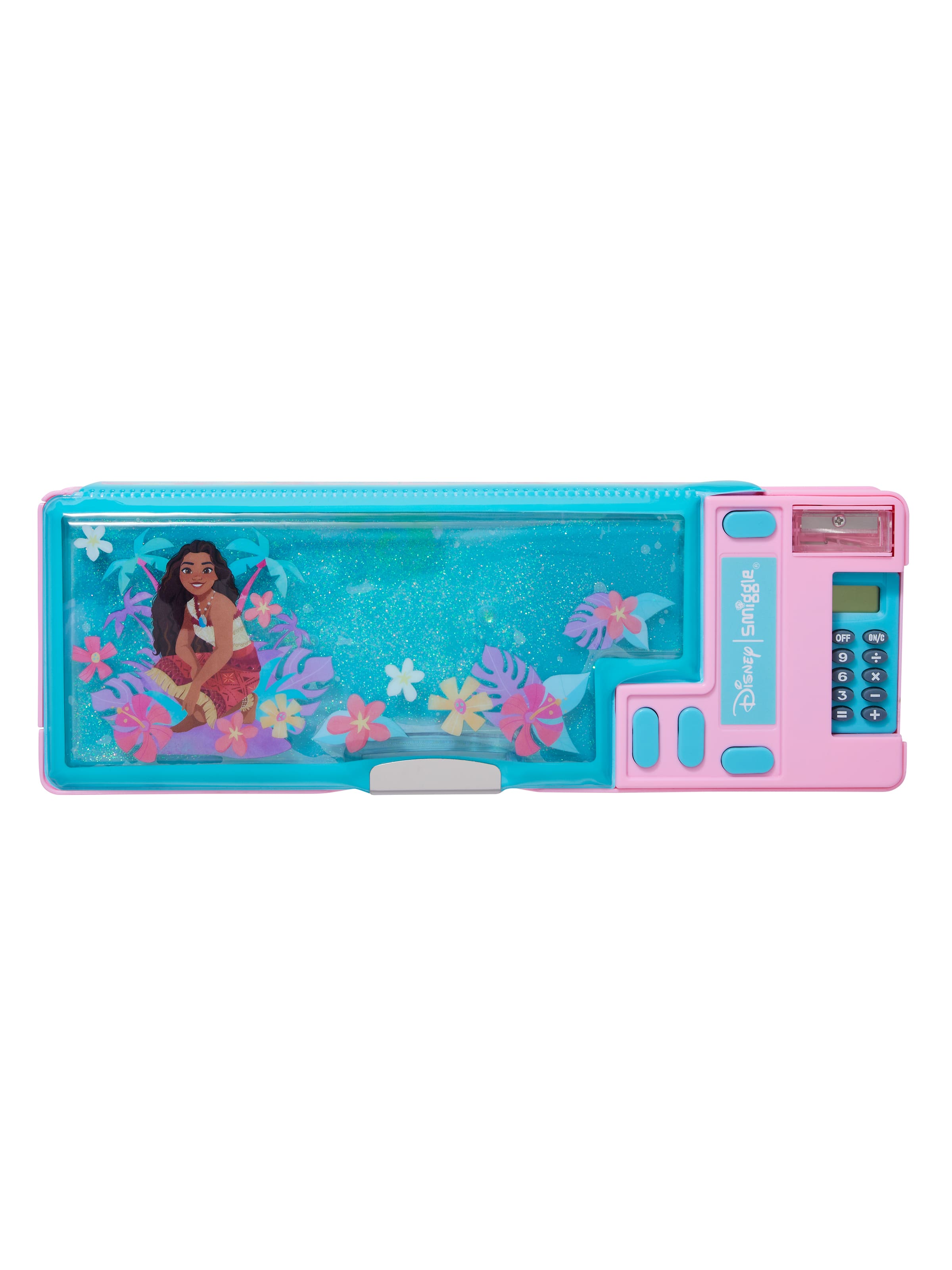 Smiggle - मोआना कैलकुलेटर वाला ऑटोमैटिक पेन केस