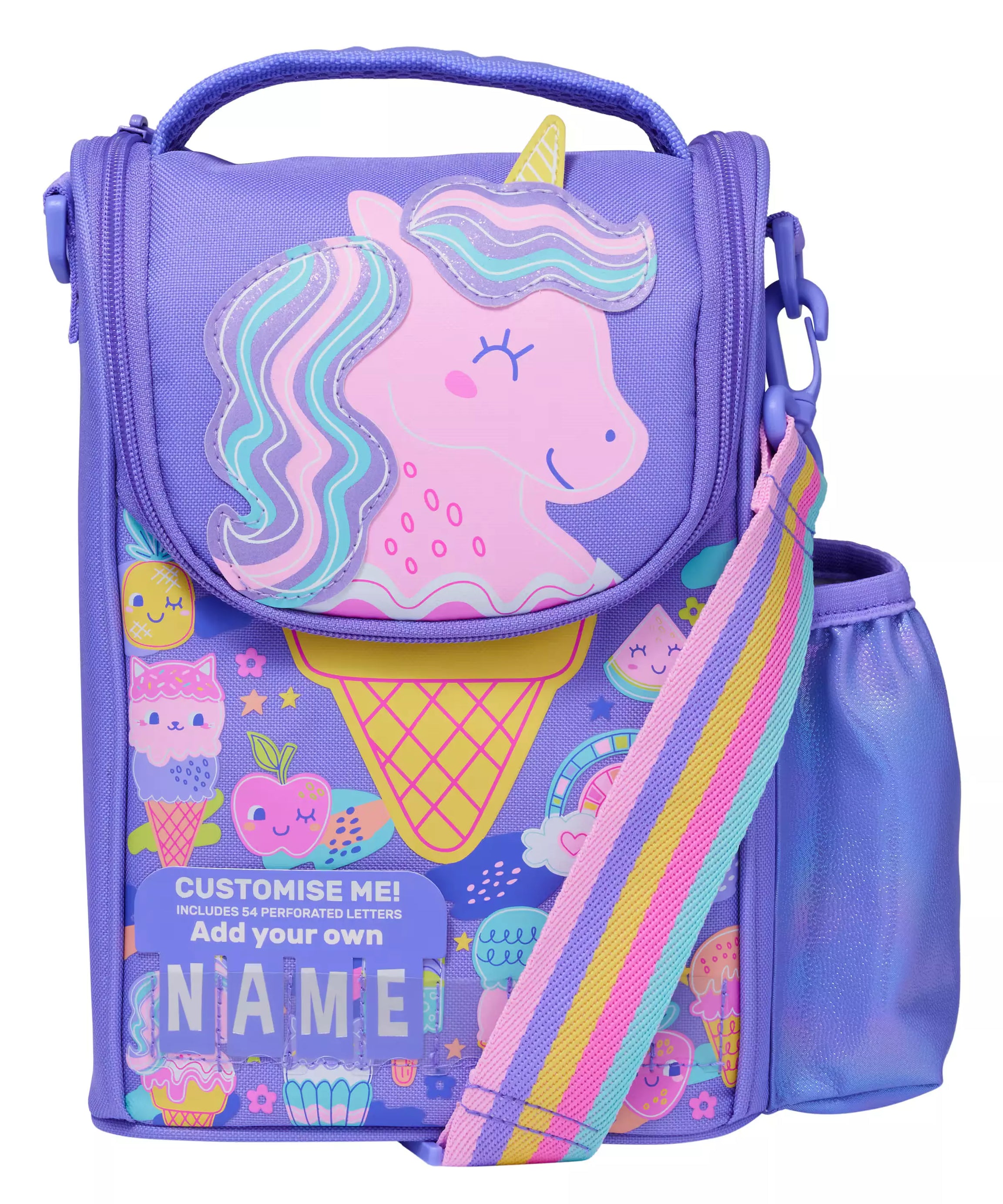 Smiggle - हैप्पी टेल्स नाम वाला प्रीस्कूल लंच और यात्रा बैग