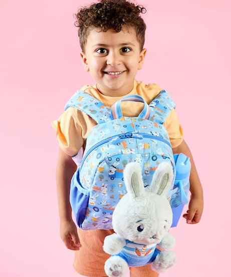 Smiggle - आउट एंड अबाउट हटाने योग्य खिलौना वाला डेकेयर स्कूल बैग